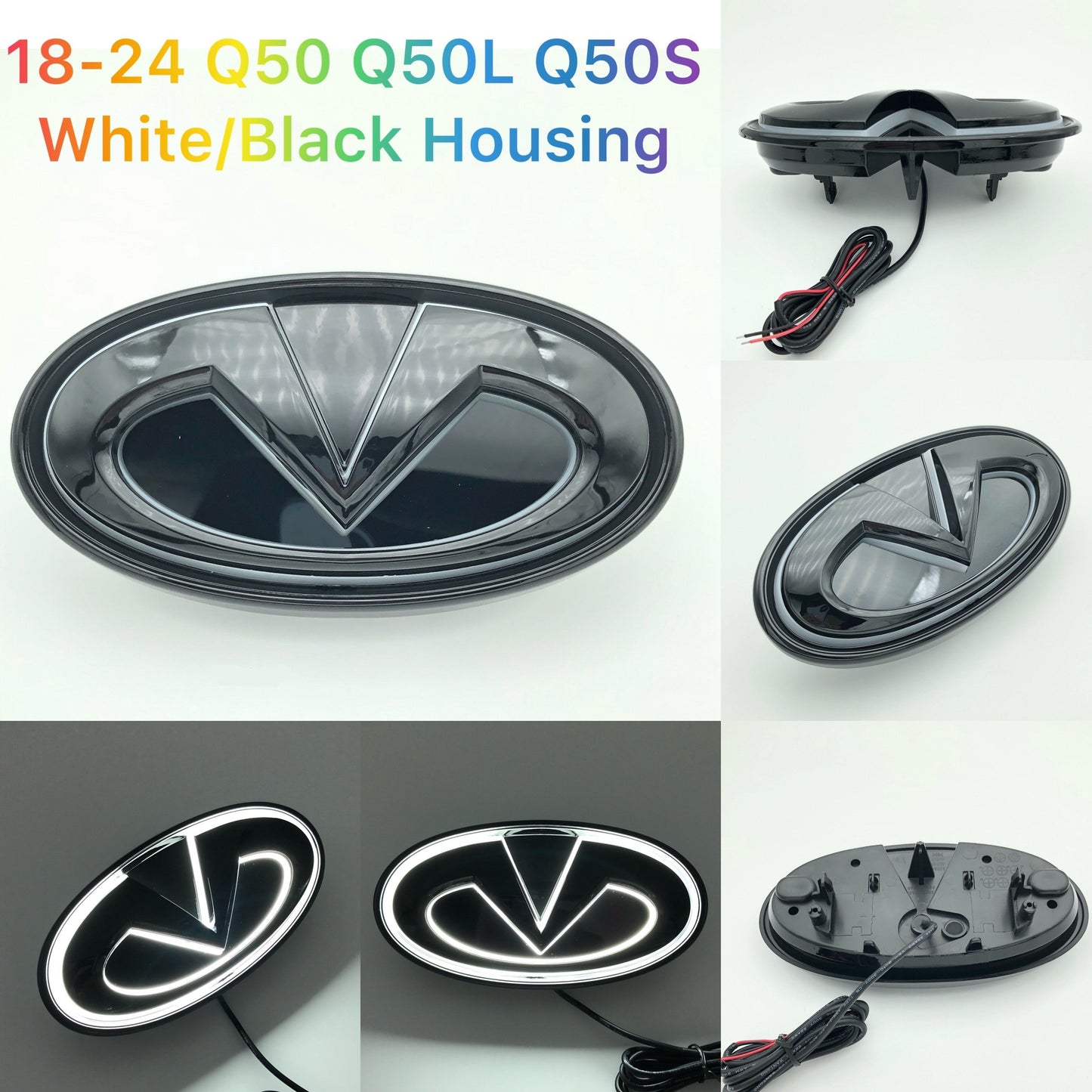 Infiniti logo car led front emblem light-14