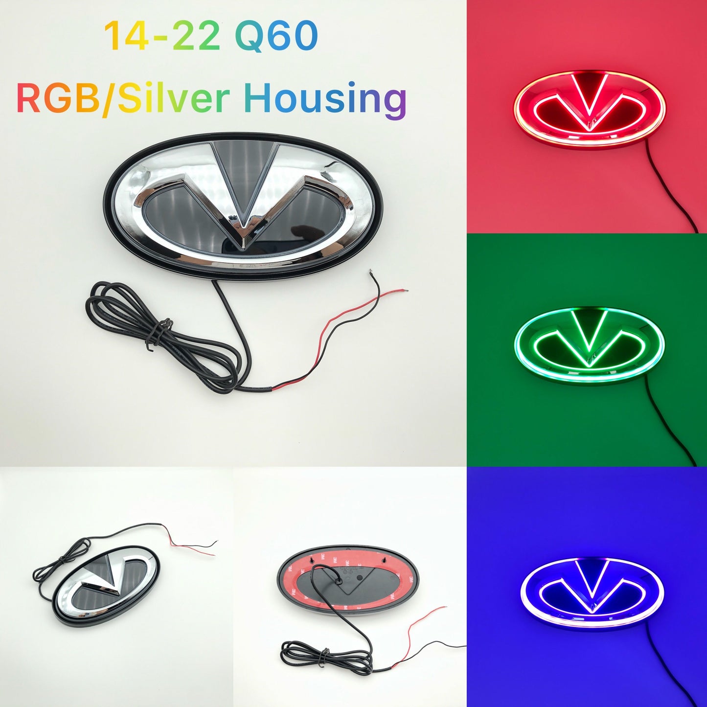 Infiniti logo car led front emblem light-17