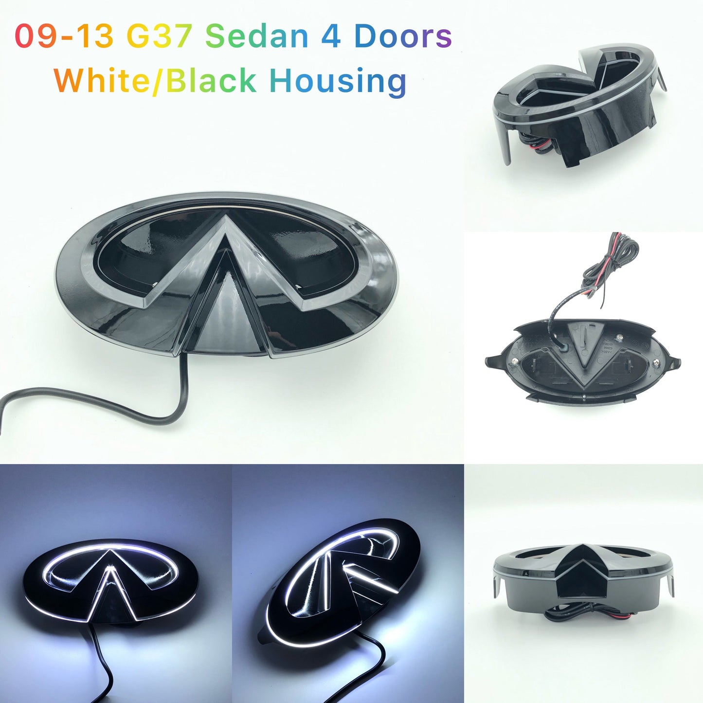 Infiniti logo car led front emblem light-6