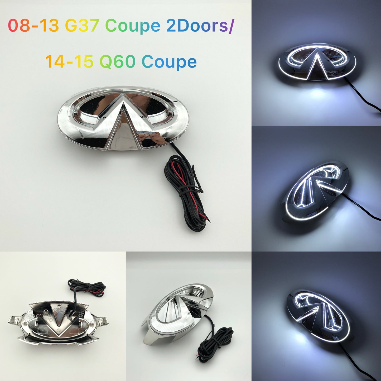 Infiniti logo car led front emblem light-8
