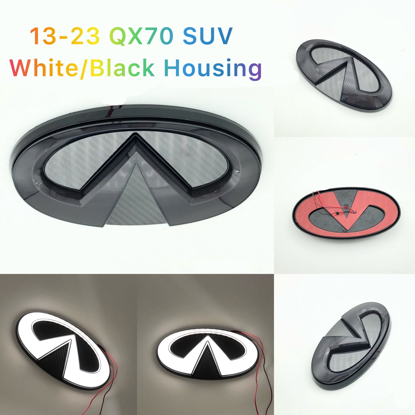 Infiniti logo car led front emblem light-16