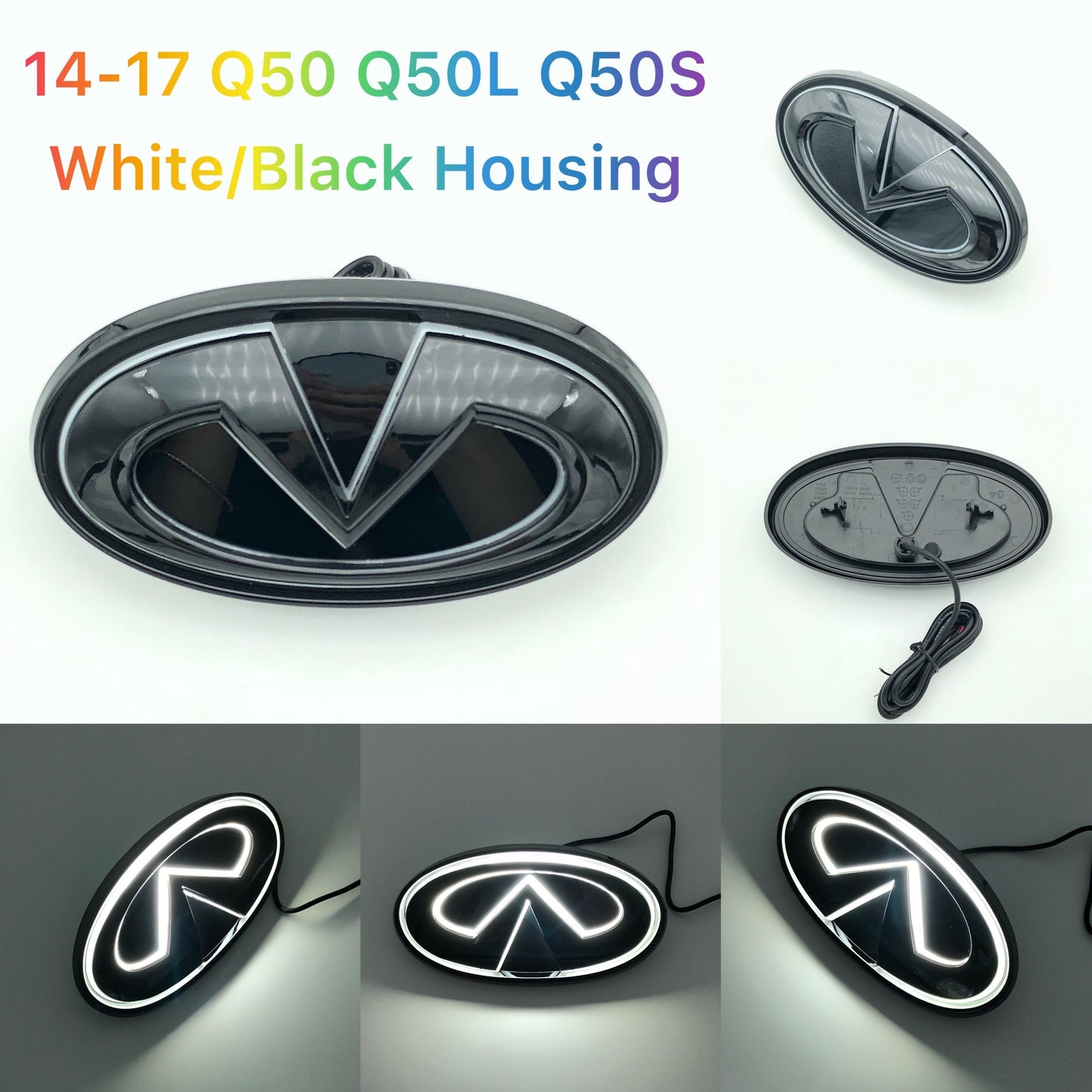 Infiniti logo car led front emblem light-11
