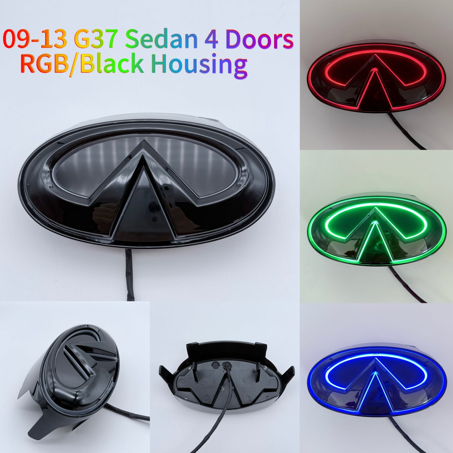 Infiniti logo car led front emblem light-7